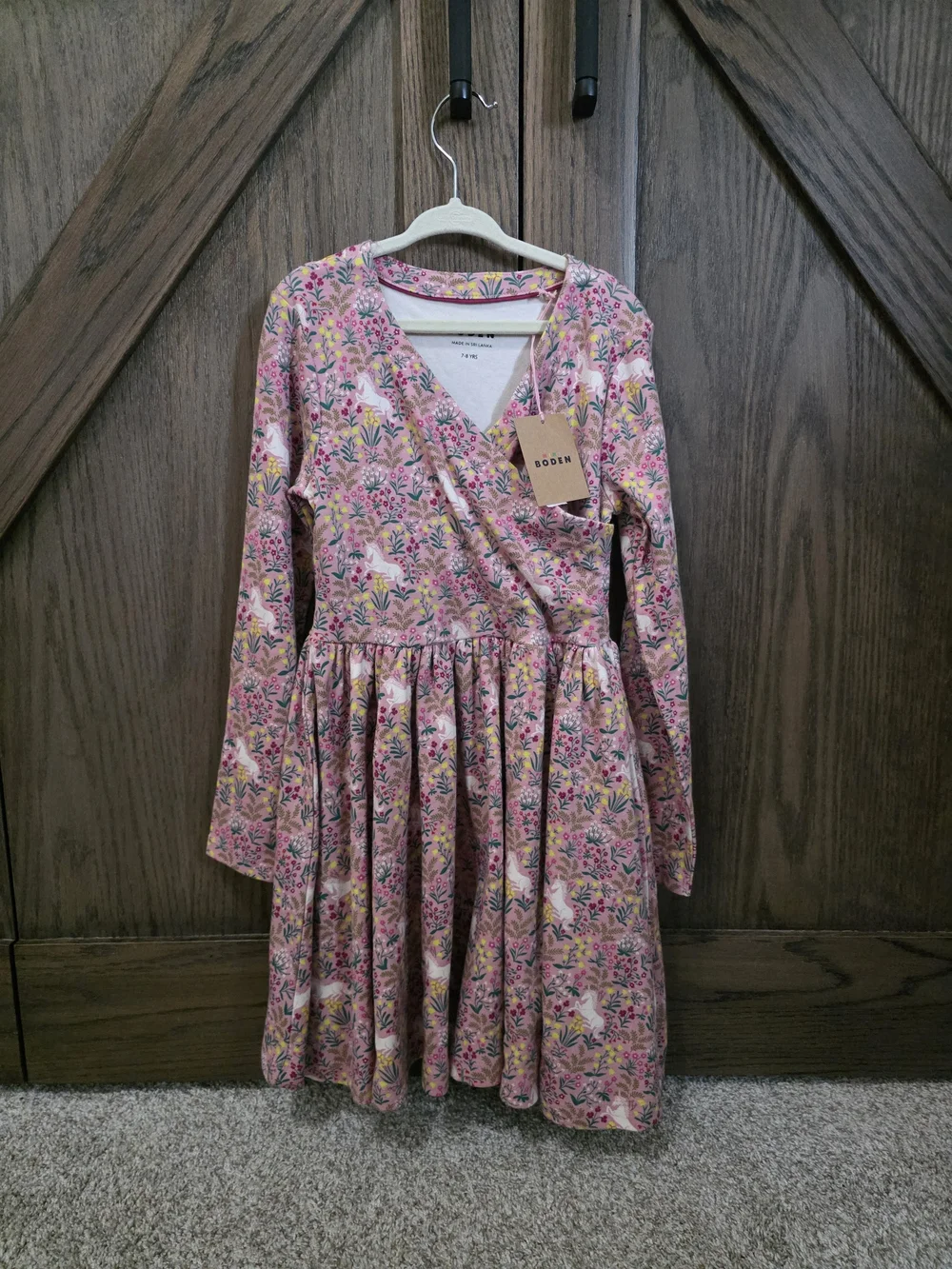 NWT Mini Boden Unicorn Wrap Dress